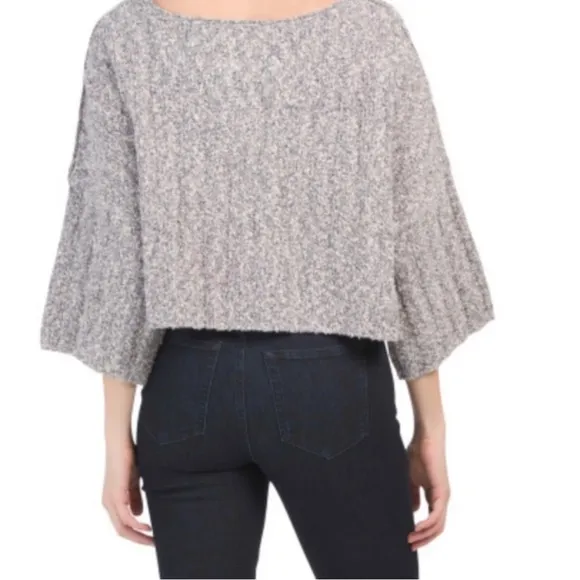 🥳 HOST PICK 🎉 FREE PEOPLE Good Day Pullover Cropped Sweater Large NWT 💫✨