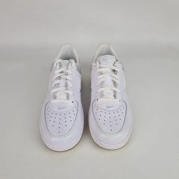 🚨 Nike Air Force 1 LE LITTLE KIDS White Sneakers Leather SZ 3Y Defect