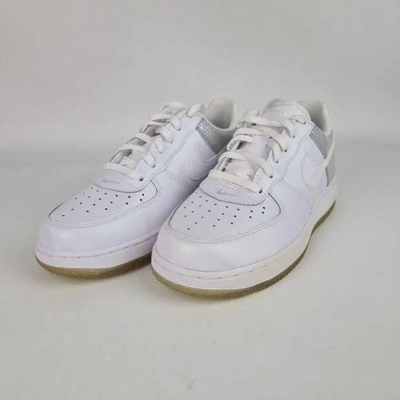 🚨 Nike Air Force 1 LE LITTLE KIDS White Sneakers Leather SZ 3Y Defect