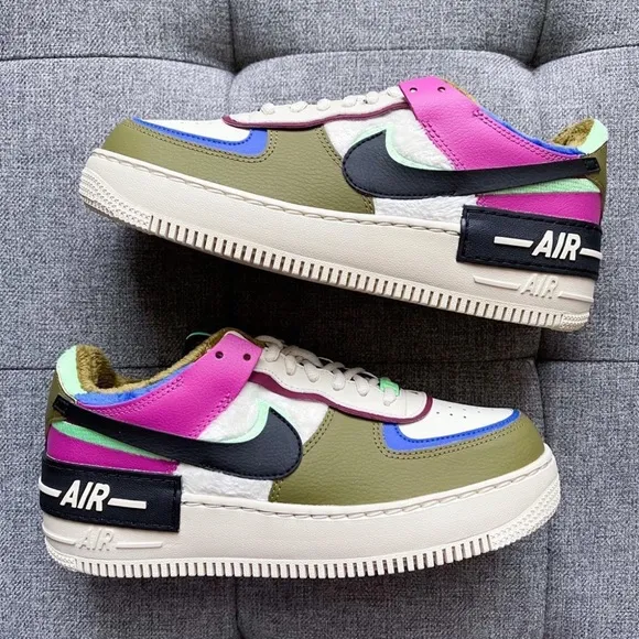 🌵🌺 Nike Air Force 1 Shadow cactus flower shoes