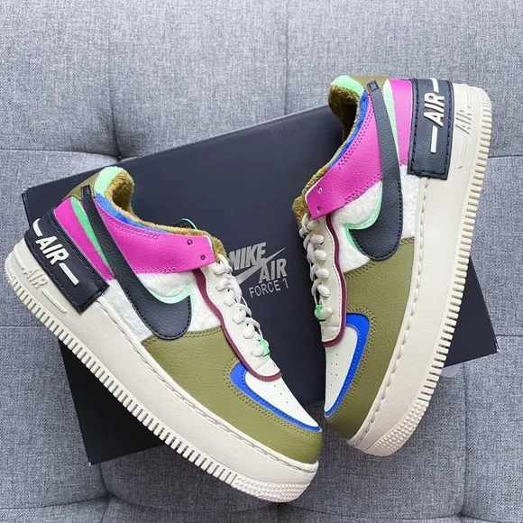🌵🌺 Nike Air Force 1 Shadow cactus flower shoes