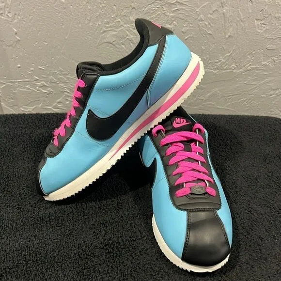 🔥🔥 NIKE CORTEZ Basic Leather “South Beach” 2018 Rare BV2527-400Men Sz 9 - EUC