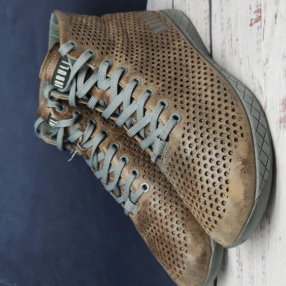 --NOBULL | Leather High Top Sneakers Trainer Shoes Women's 9.5
