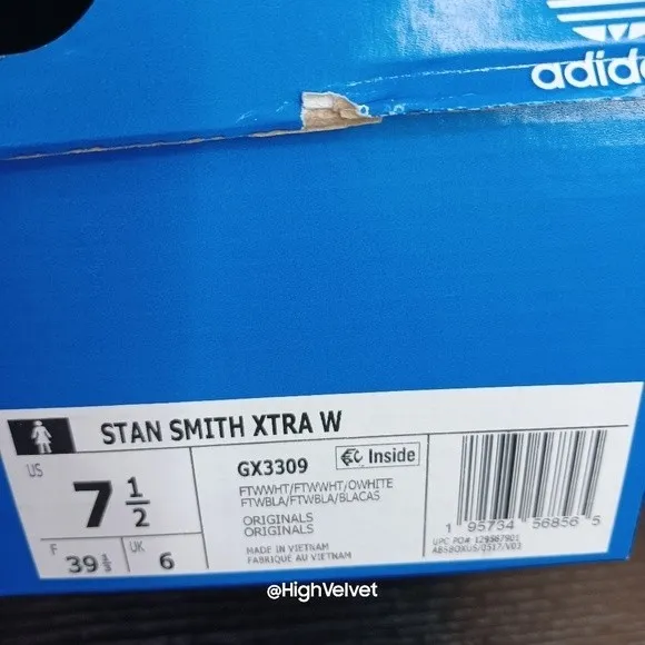 0003 adidas Originals Stan Smith XTRA Shoes Womens sz 7.5