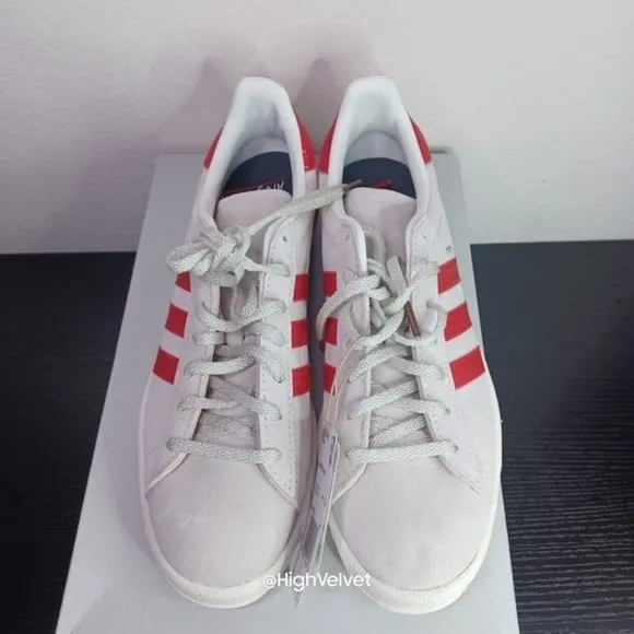 0016 adidas Originals  CAMPUS 80S SHOES Red sz 8.5 (Men's)