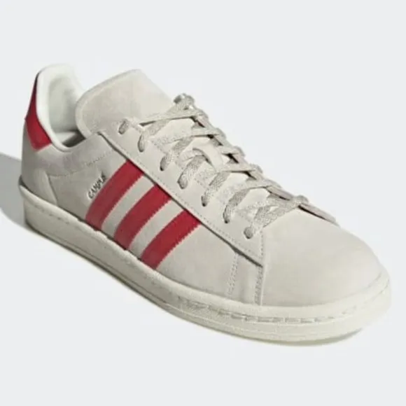 0016 adidas Originals  CAMPUS 80S SHOES Red sz 8.5 (Men's)