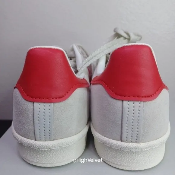0016 adidas Originals  CAMPUS 80S SHOES Red sz 8.5 (Men's)