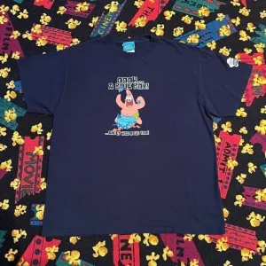 ‘02 VTG Spongebob Squarepants Funnt Patrick Graphic Tee Shirt / Size L