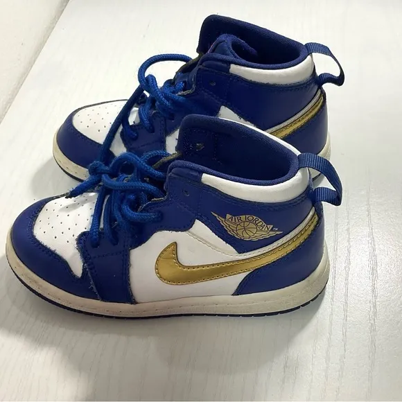 2016 Air Jordan 1 Retro‎ High BG ‘Deep Royal Blue' - Toddler 9C