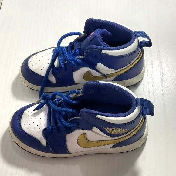 2016 Air Jordan 1 Retro‎ High BG ‘Deep Royal Blue' - Toddler 9C
