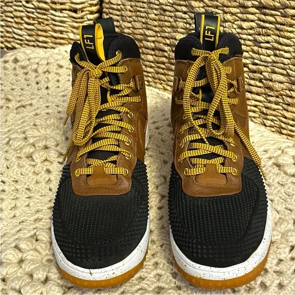 2016 Nike Air Lunar Force 1 Duckboot Ale Brown Black 805899-004 Shoes Men Sz 14