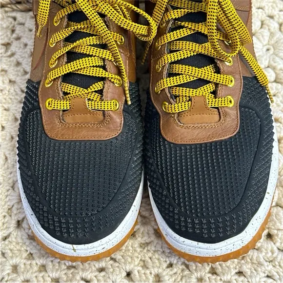 2016 Nike Air Lunar Force 1 Duckboot Ale Brown Black 805899-004 Shoes Men Sz 14