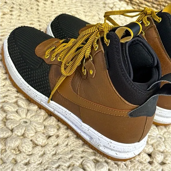2016 Nike Air Lunar Force 1 Duckboot Ale Brown Black 805899-004 Shoes Men Sz 14