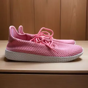 2017 Adidas x Pharrell HU Human Race Raw Pink Shoes - Mens Size 6.5 (BY8715)