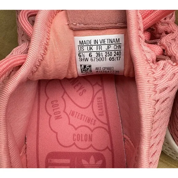 2017 Adidas x Pharrell HU Human Race Raw Pink Shoes - Mens Size 6.5 (BY8715)