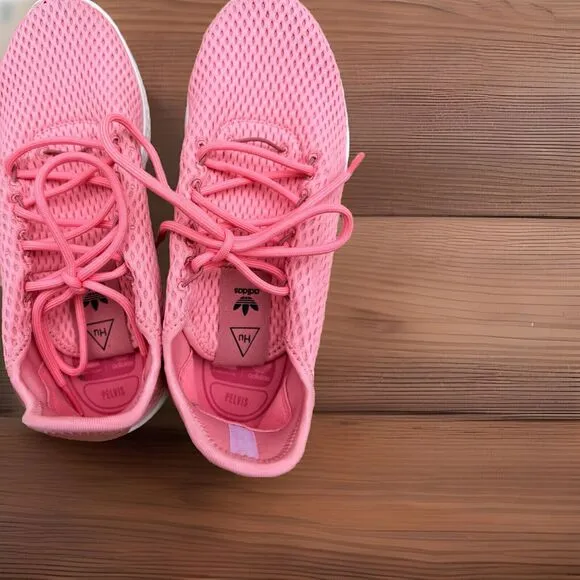 2017 Adidas x Pharrell HU Human Race Raw Pink Shoes - Mens Size 6.5 (BY8715)