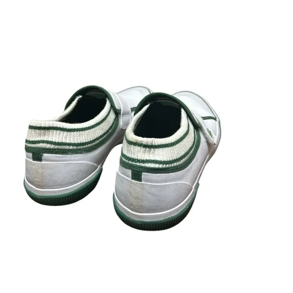 350. 🐊 Lacoste white leather oshaki slip on men’s shoes size 12