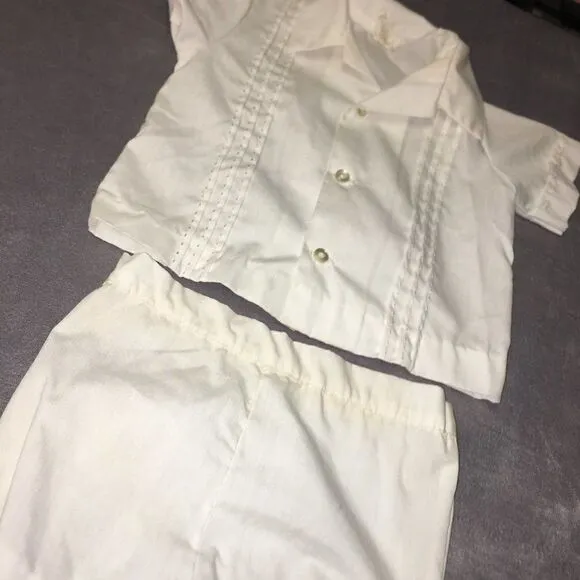 8 Piece Lot Vintage Infants Clothing Misc. Sizes