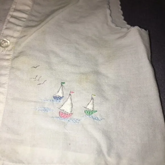 8 Piece Lot Vintage Infants Clothing Misc. Sizes