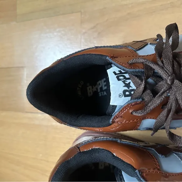 A Bathing Ape FS-029 Bapesta X Kaws Chompers Brown Size 11