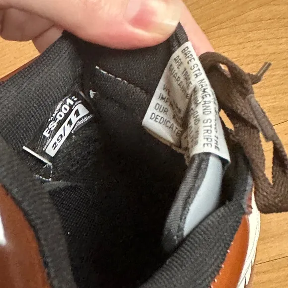 A Bathing Ape FS-029 Bapesta X Kaws Chompers Brown Size 11