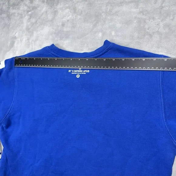 Aape By A Bathing Ape Mens L Blue Long Sleeve Sweatshirt Bape Streetwear