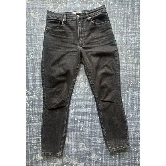 Abercrombie and Fitch High Rise Skinny Jeans - Black - 27