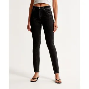 Abercrombie and Fitch High Rise Skinny Jeans - Black - 27