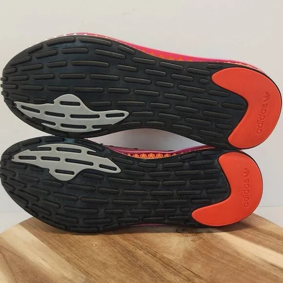 ADIDAS 4D FUSIO Men's Running Shoes Size 10 Black Orange Pink Gray
