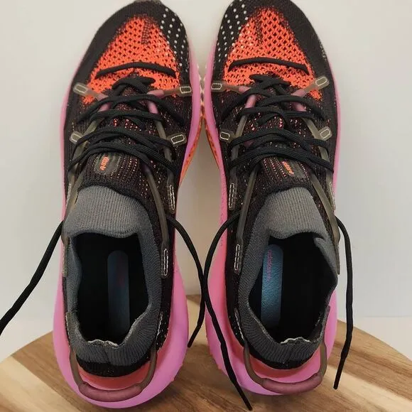 ADIDAS 4D FUSIO Men's Running Shoes Size 10 Black Orange Pink Gray