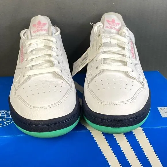 Adidas Continental 80 'White Navy Pink' womens sneaker shoes size  8.5
