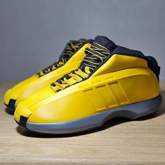 Adidas Crazy 1 Lakers Kobe Bryant Basketball Shoes Team Yellow Black Men's 8 New