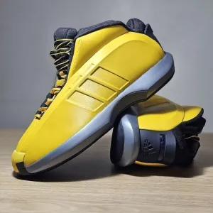 Adidas Crazy 1 Lakers Kobe Bryant Basketball Shoes Team Yellow Black Men's 8 New
