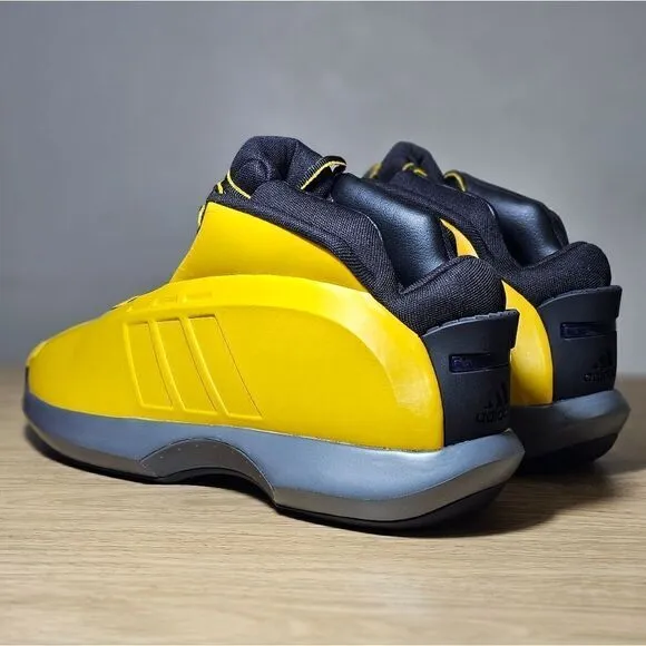 Adidas Crazy 1 Lakers Kobe Bryant Basketball Shoes Team Yellow Black Men's 8 New