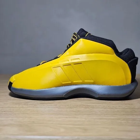 Adidas Crazy 1 Lakers Kobe Bryant Basketball Shoes Team Yellow Black Men's 8 New