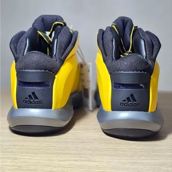 Adidas Crazy 1 Lakers Kobe Bryant Basketball Shoes Team Yellow Black Men's 8 New