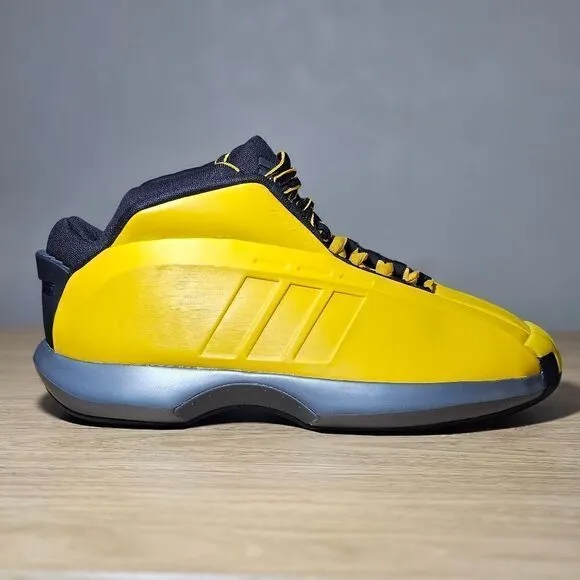 Adidas Crazy 1 Lakers Kobe Bryant Basketball Shoes Team Yellow Black Men's 8 New