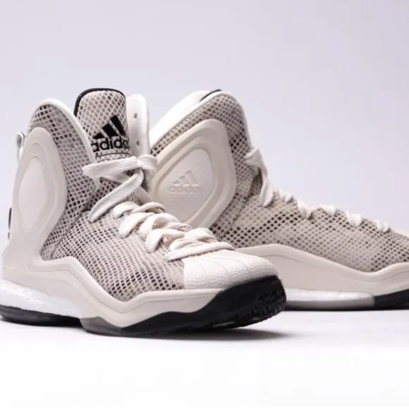 Adidas D Rose 5 Boost OG White Tan Basketball Sneakers C77249 Men’s Size 13