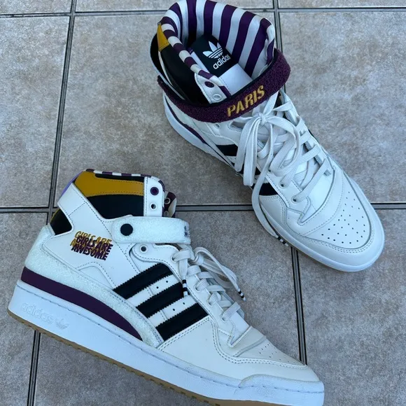 adidas Girls Are Awesome x Forum High 'Cloud White Purple' GY2632 Men's Shoes