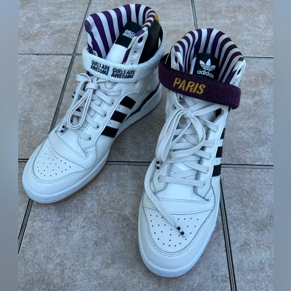 adidas Girls Are Awesome x Forum High 'Cloud White Purple' GY2632 Men's Shoes