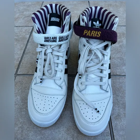 adidas Girls Are Awesome x Forum High 'Cloud White Purple' GY2632 Men's Shoes