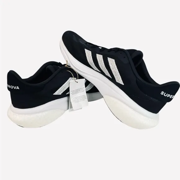 Adidas IE4367 Supernova 3 Black/White Textile Running Shoes Mens Size 11.5