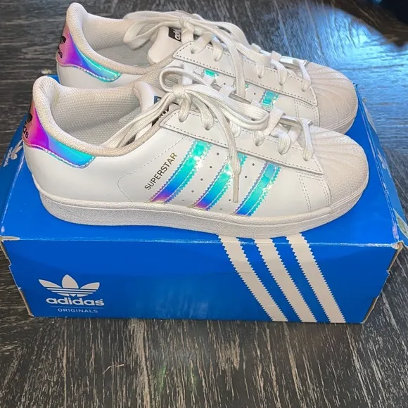 Adidas Kid's Superstar J Shoes - Iridescent