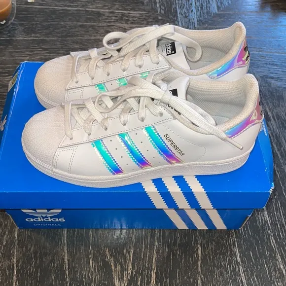 Adidas Kid's Superstar J Shoes - Iridescent
