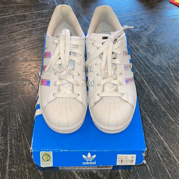 Adidas Kid's Superstar J Shoes - Iridescent