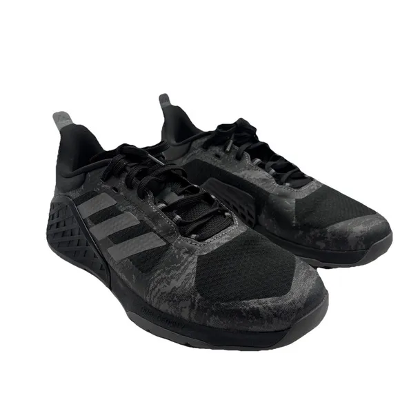 Adidas Mens Dropset 2 Trainer Sneakers Black Round Lace Up Low HQ8775 - Size 9.5