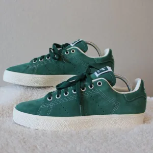 Adidas Mens Stan Smith Collegiate Green Sneakers Size 8 Suede Like New