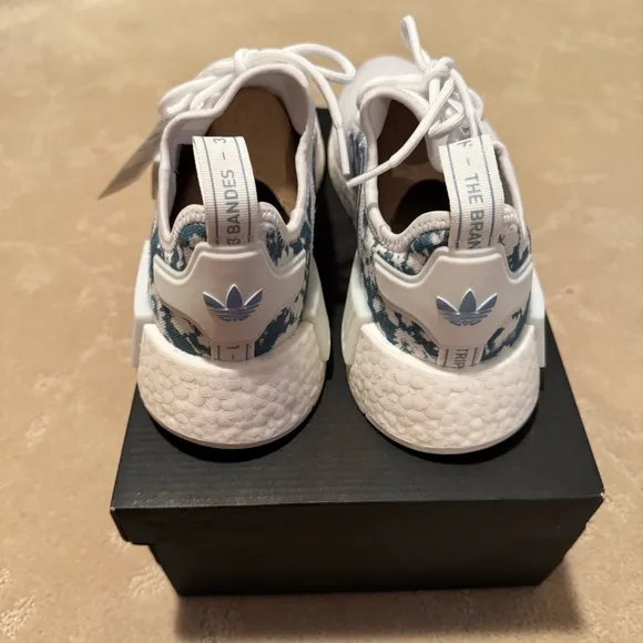 Adidas NMD R1 White Ambient Sky Sneakers