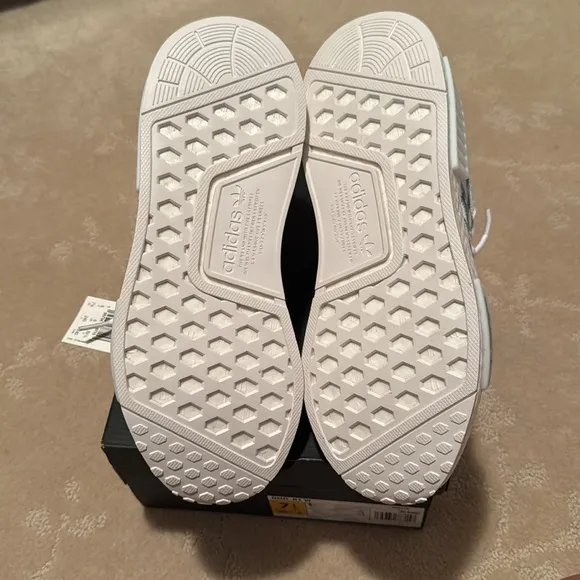 Adidas NMD R1 White Ambient Sky Sneakers