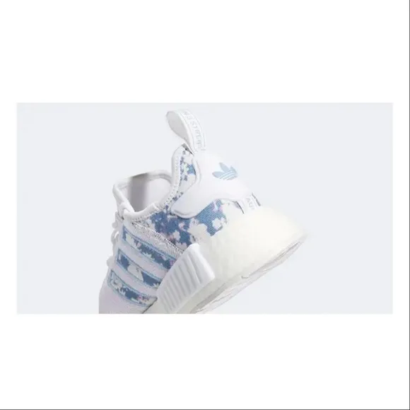 Adidas NMD R1 White Ambient Sky Sneakers
